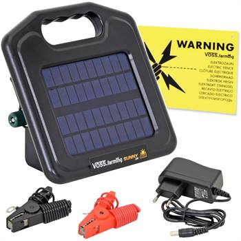 Elettrificatore ad energia solare "Sunny 200" VOSS.farming, incl. batteria agli ioni di litio