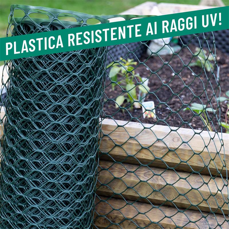 Rete plastica per recinzione VOSS.farming PowerOFF Classic, altezza 100  cm - 50 m, 120x40 mm, verde