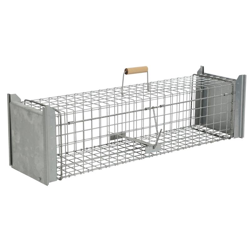 Trappola vivente - trappola a cassetta per tassi e volpi, 33 x 40 x 120 cm