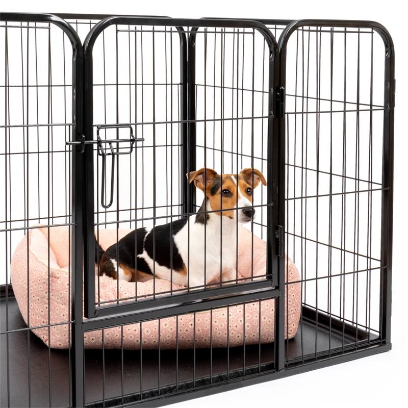 Recinto per cuccioli XXL di VOSS.pet con base rigida, griglia per cuccioli, recinto  per piccoli animali 108x73x70cm
